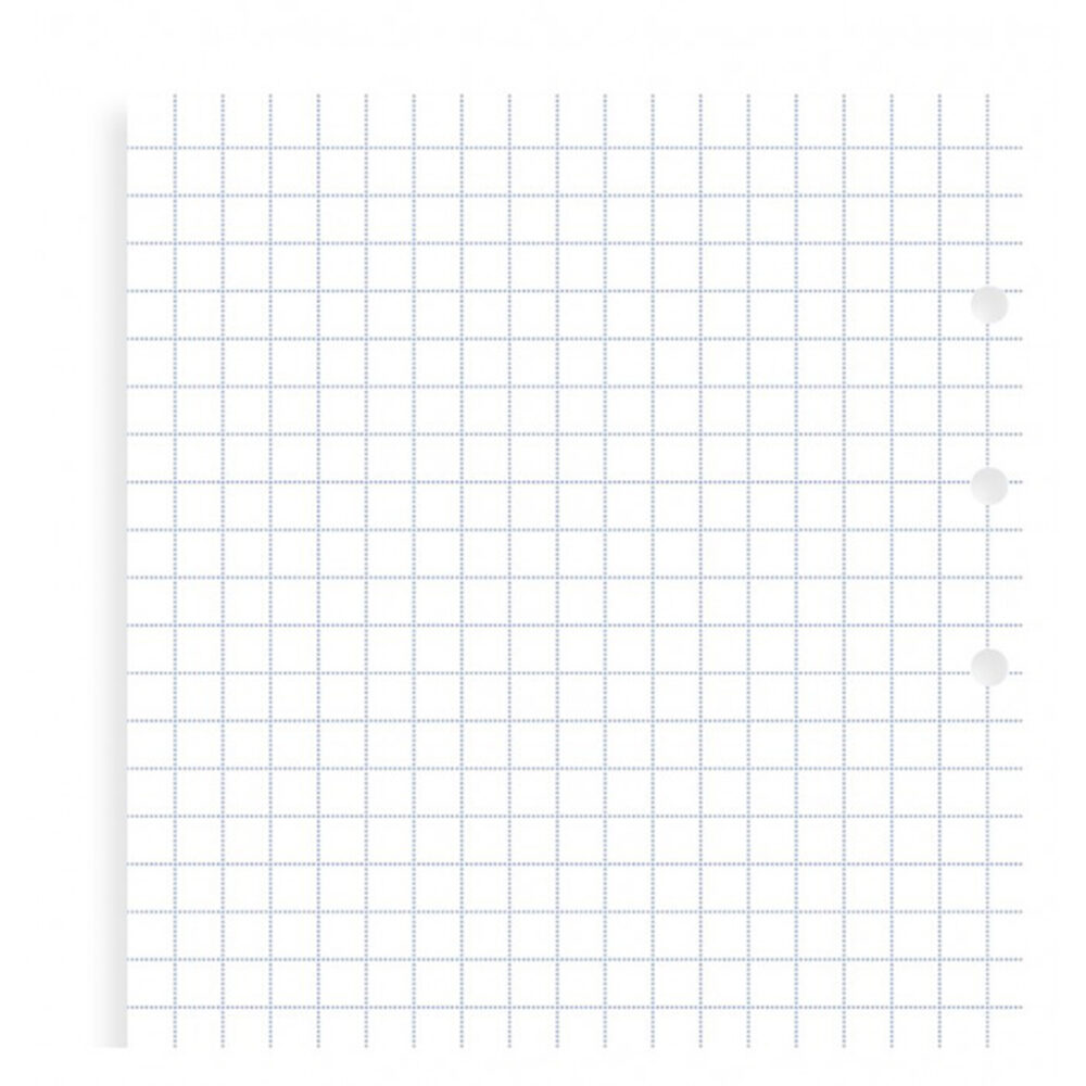 Filofax, Papíry pro Clipbook, čtverečkované, osobní, bílá