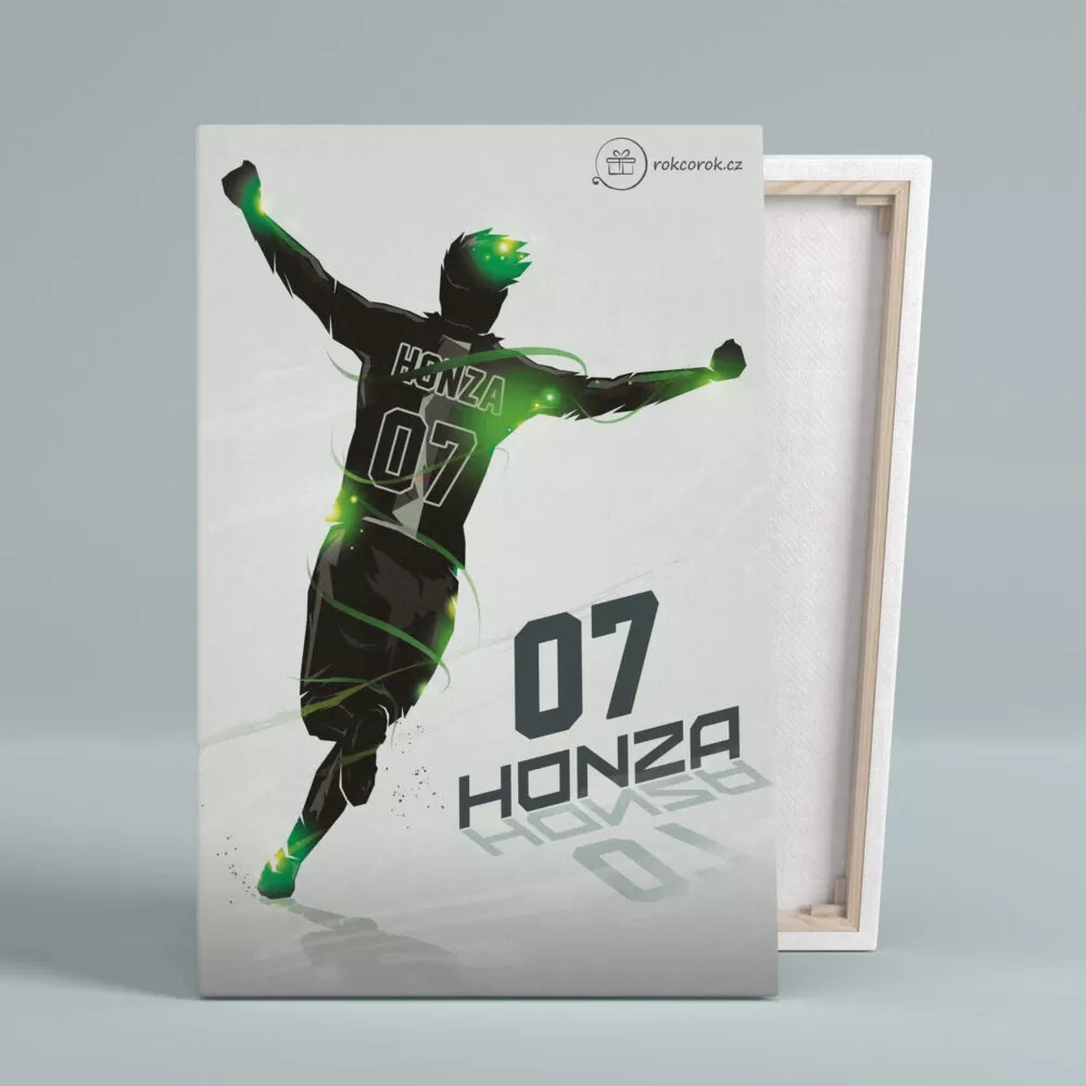 Plátno s fotbalistou • Fotbalista s vlastním jménem a číslem na dresu - Image 4
